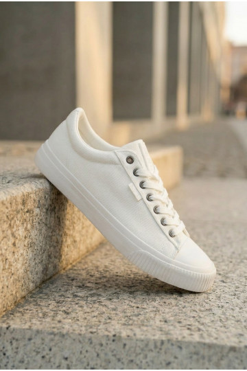Zapatos informales bajos blancos para hombres 2