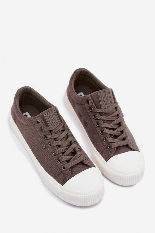 Zapatos informales bajos grises para hombres