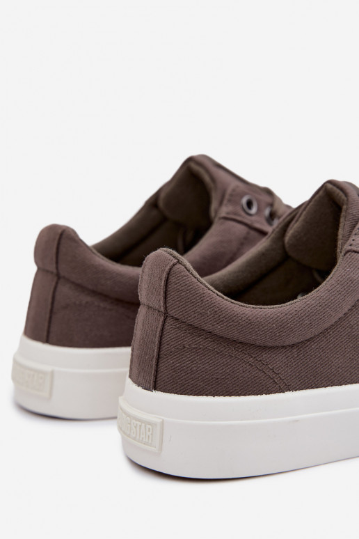 Zapatos informales bajos grises para hombres