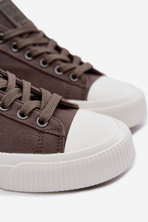 Zapatos informales bajos grises para hombres