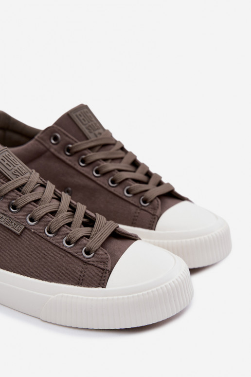 Zapatos informales bajos grises para hombres