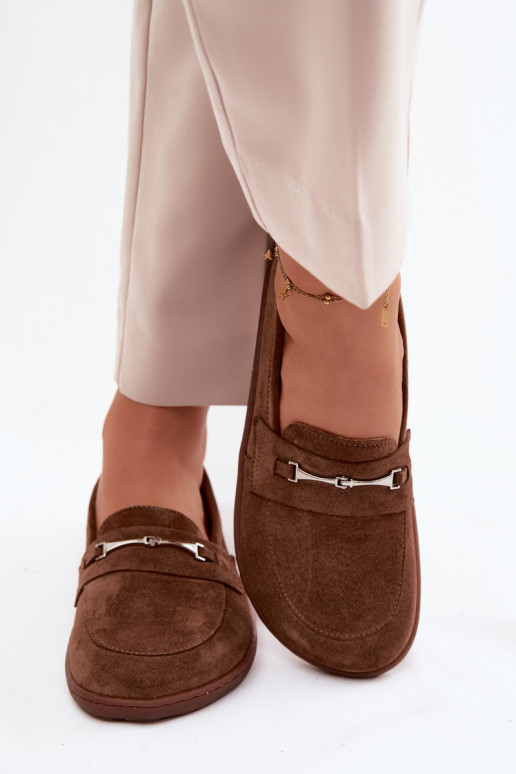 Mocasines Barefoot de gamuza Zazoo 322 color marrón
