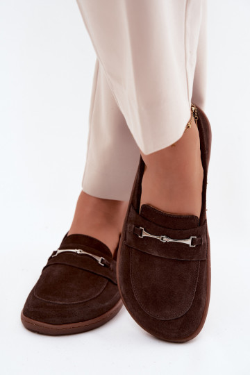 Mocasines barefoot de ante Zazoo 322, color chocolate 2