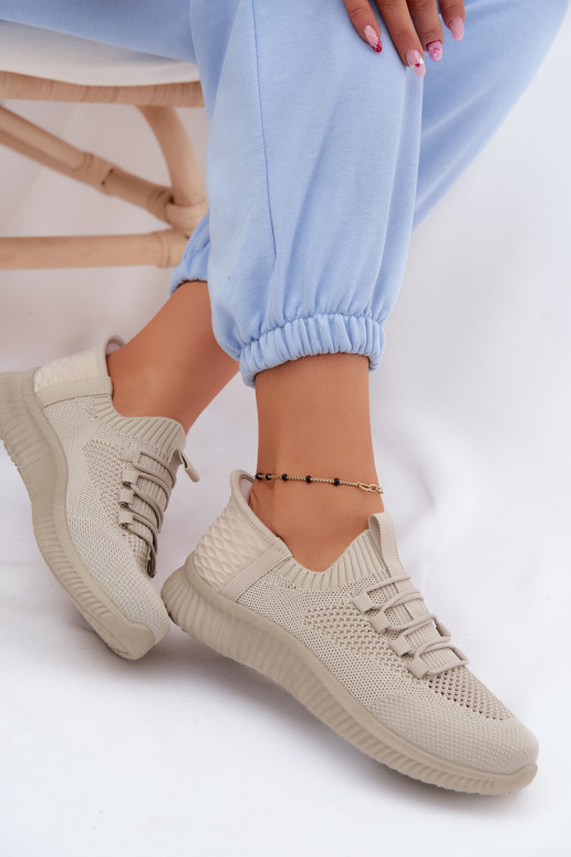  Un modelo convincente zapatillas Femenino beige Olive