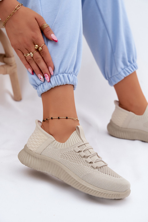  Un modelo convincente zapatillas Femenino beige Olive