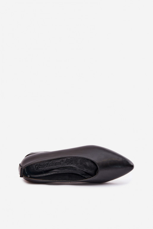 Bailarinas negras con tacones anchos Hoshi