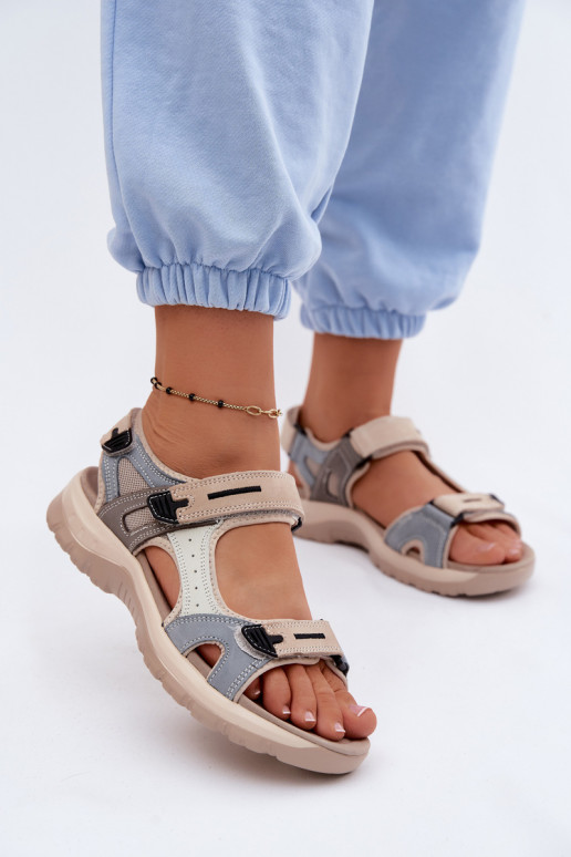 Sandalias deportivas para mujer McKeylor 95414 arena-azul