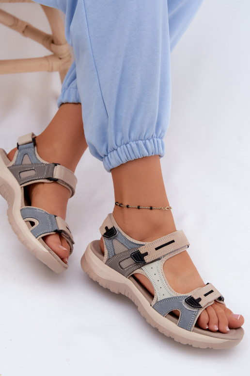 Sandalias deportivas para mujer McKeylor 95414 arena-azul