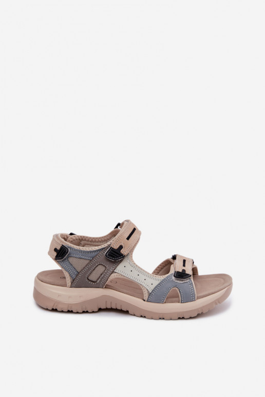 Sandalias de mujer Femenino EN SportoAym Stylu McKeylor 95414 beige-color azul