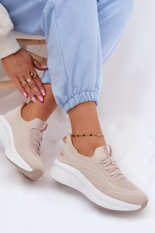  zapatillas Zapatillas modelo zapatos. Femenino Un modelo convincente Kobbo 102425 beige