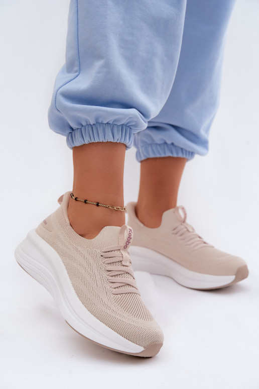  zapatillas Zapatillas modelo zapatos. Femenino Un modelo convincente Kobbo 102425 beige