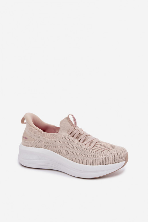 Zapatos deportivos sin cordones Kobbo 102425 color arena