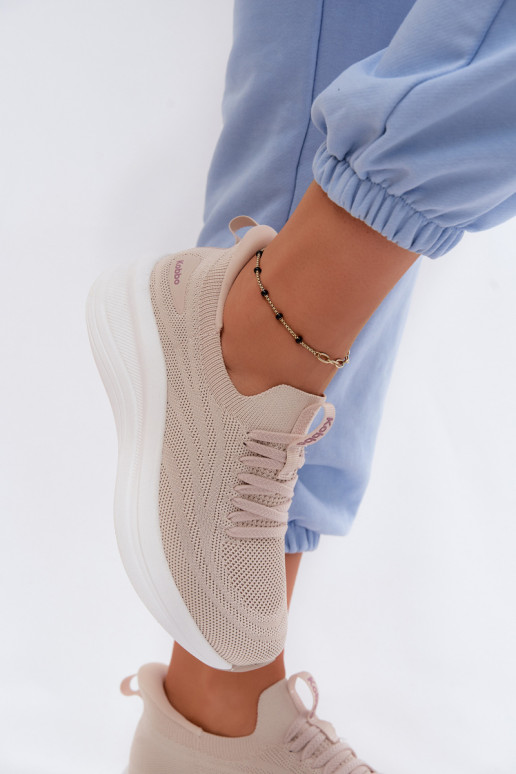  zapatillas Zapatillas modelo zapatos. Femenino Un modelo convincente Kobbo 102425 beige