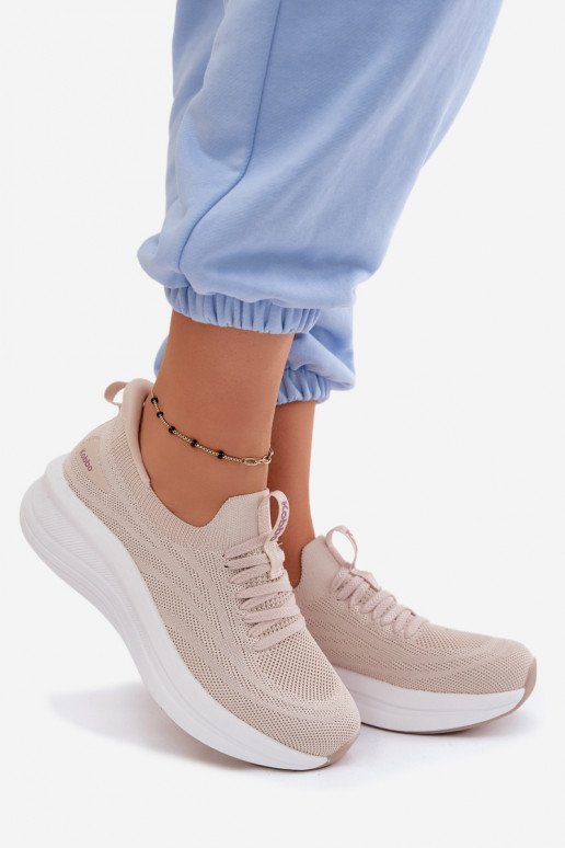  zapatillas Zapatillas modelo zapatos. Femenino Un modelo convincente Kobbo 102425 beige