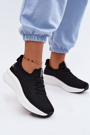 Zapatos deportivos sin cordones Kobbo 102425 negros 2