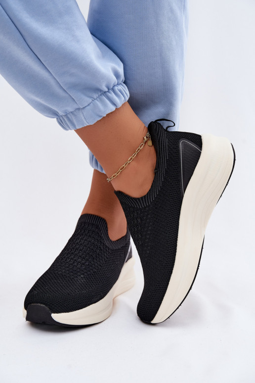 Zapatos deportivos sin cordones Kobbo 102424 negros