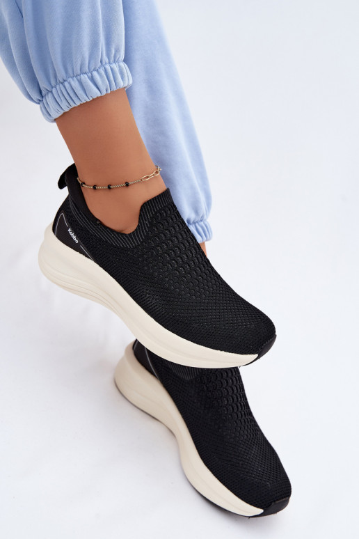 Zapatos deportivos sin cordones Kobbo 102424 negros