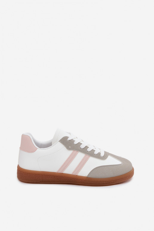 Zapatillas blancas y rosas Seabell