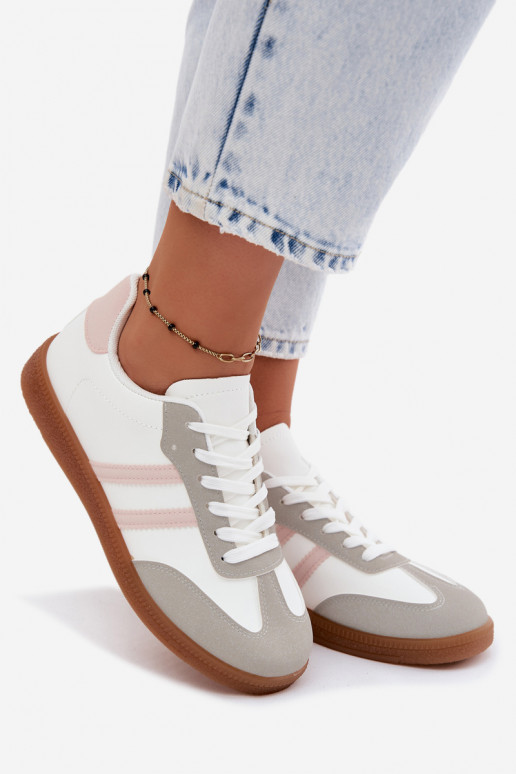 Zapatillas blancas y rosas Seabell