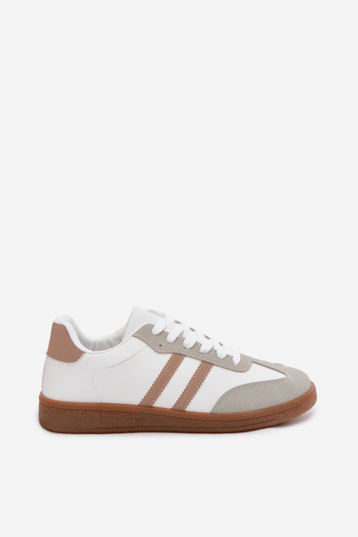 Zapatillas blancas y beige Seabell
