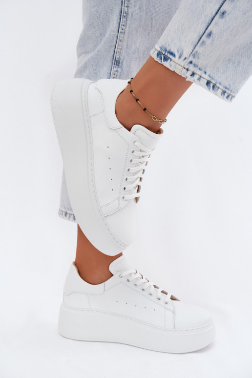 Zapatillas blancas con plataforma Zazoo N408S2