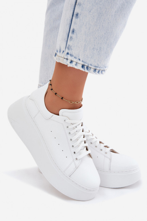 Zapatillas blancas con plataforma Zazoo N408S2