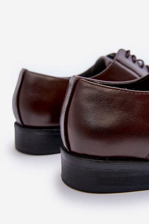 Zapatos de estilo elegante para hombre marrones Jenavee