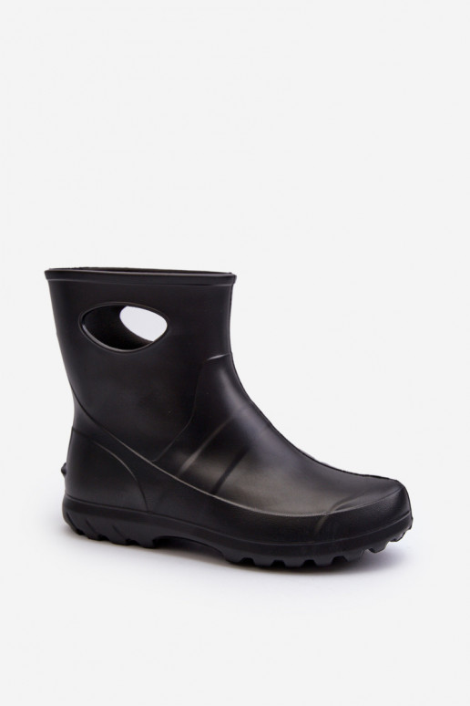 Botas de goma impermeables para mujer negras LEMIGO GARDEN 752