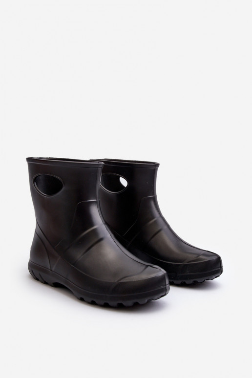 Botas de goma impermeables para mujer negras LEMIGO GARDEN 752
