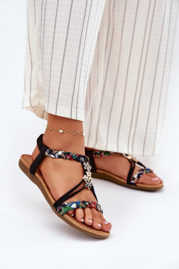 Sandalias negras para mujer con correas Nusoreth 2