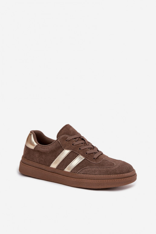Zapatillas de ante marrones para hombre en plataforma Sylviona