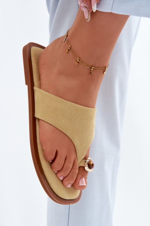 Zapatillas de mujer con detalles decorativos amarillas Fedira
