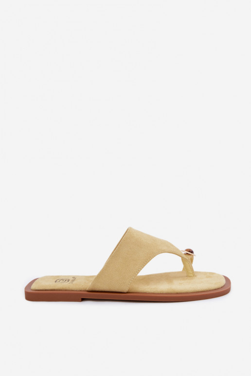 Zapatillas de mujer con detalles decorativos amarillas Fedira