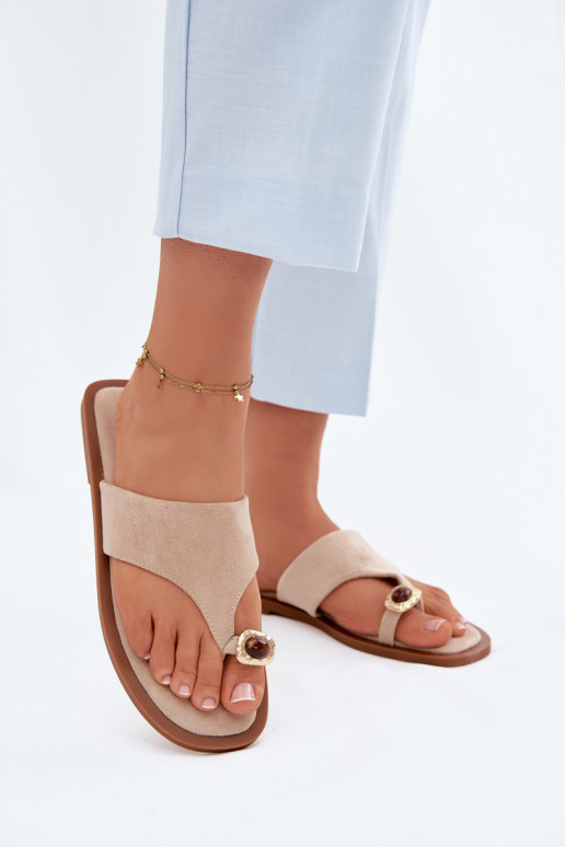 isósceles Zapatillas Zapatillas Femenino Con decoraciones Detalem beige Fedira