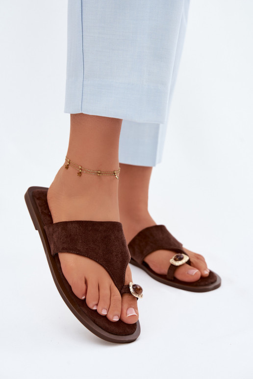 isósceles Zapatillas Zapatillas Femenino Con decoraciones Detalem CzekoladoAe Fedira