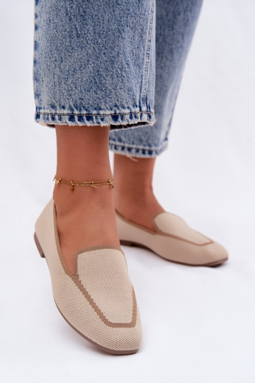 Mocasines de tela color arena Selisa 2