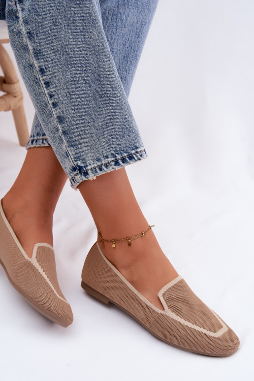 Mocasines textiles isósceles color marrón Selisa