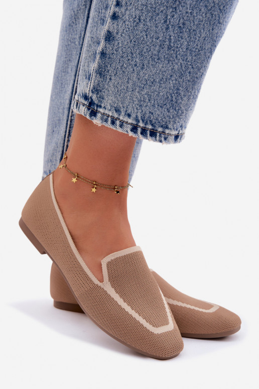 Mocasines textiles isósceles color marrón Selisa