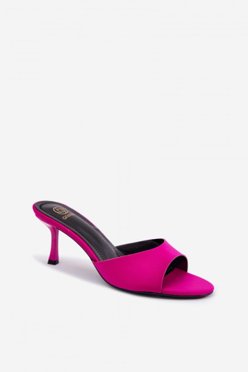 Zapatillas de mujer con tacones finos rosas Selmira 2
