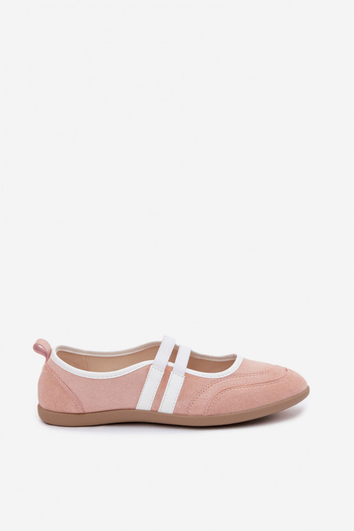 Bailarinas deportivas rosas con tiras elásticas Donatella