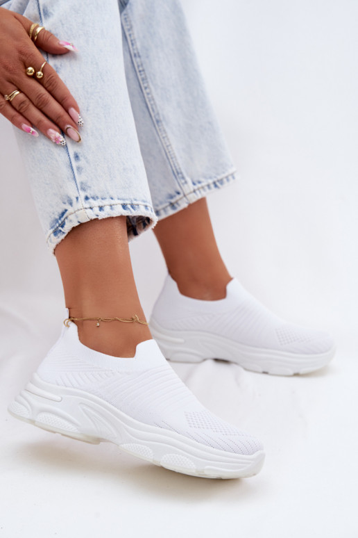 Zapatillas blancas para mujer sin cordones Floraine