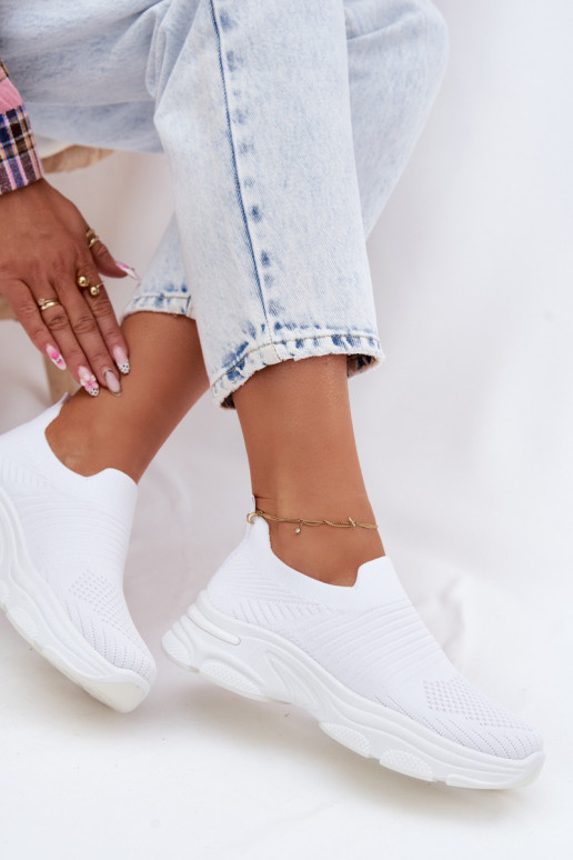 Zapatillas blancas para mujer sin cordones Floraine