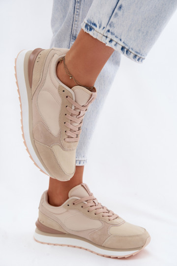 Zapatillas beige para mujer de ante McArthur MA2512IN