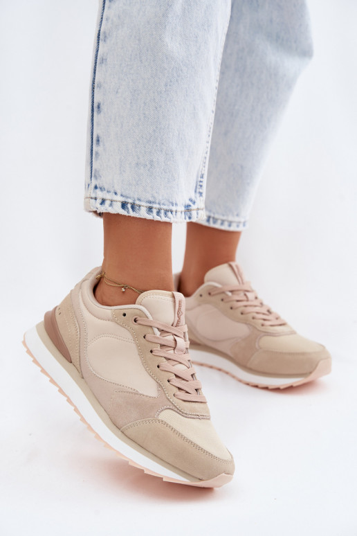 Zapatillas beige para mujer de ante McArthur MA2512IN