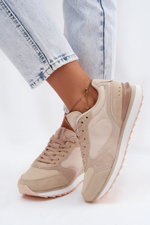 Zapatillas beige para mujer de ante McArthur MA2512IN