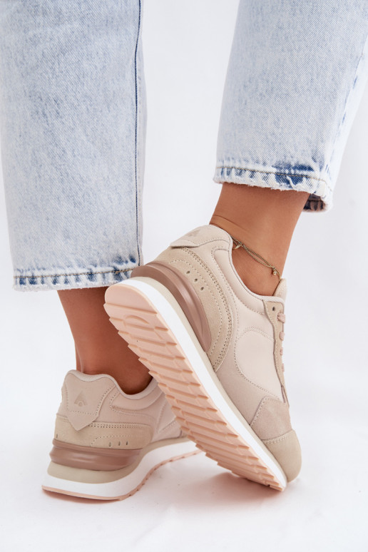 Zapatillas beige para mujer de ante McArthur MA2512IN