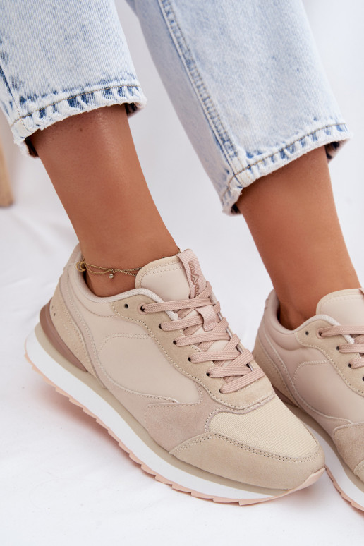 Zapatillas beige para mujer de ante McArthur MA2512IN