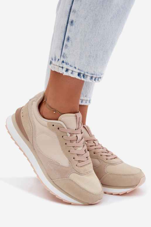 Zapatillas beige para mujer de ante McArthur MA2512IN