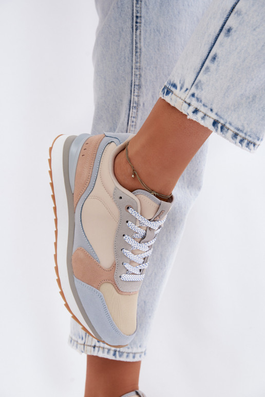 de gamuza Zapatillas modelo zapatos. Femenino McArthur MA2512EN color azul