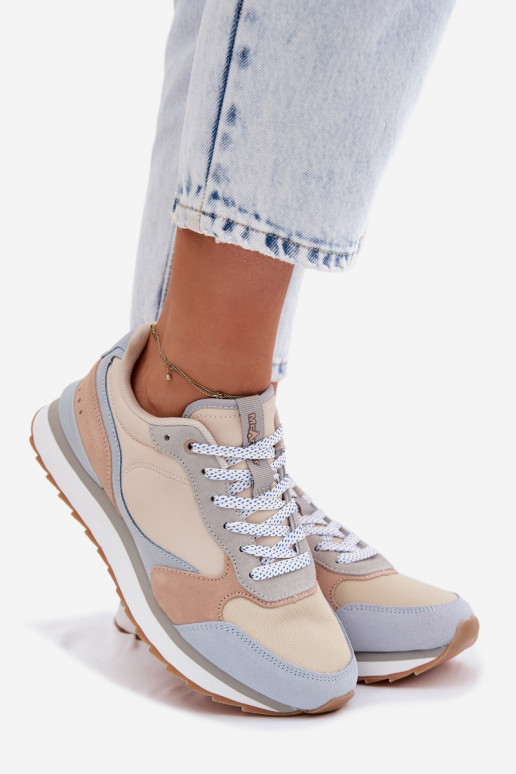 Zapatillas azules para mujer de ante McArthur MA2512IN